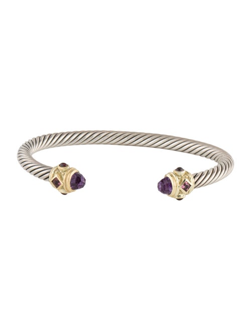 David Yurman Amethyst, Rhodolite & Tourmaline Renaissance Bracelet