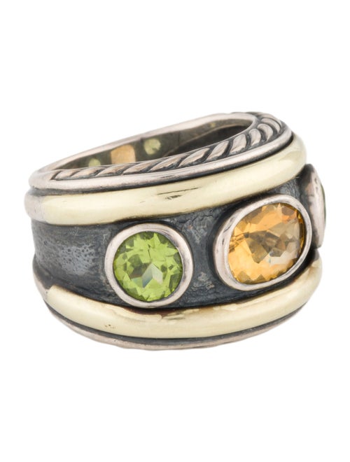 David Yurman Citrine & Peridot Renaissance Band