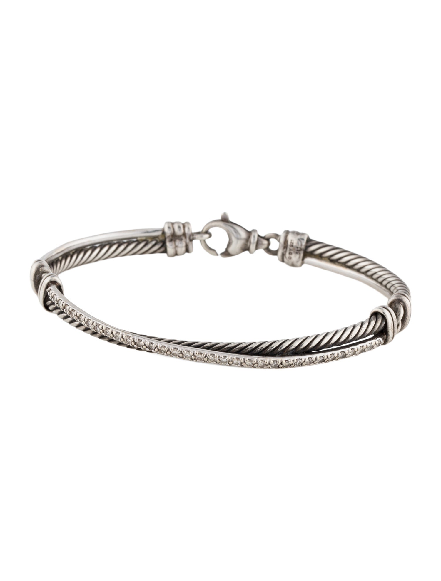 David Yurman Diamond Crossover Bracelet