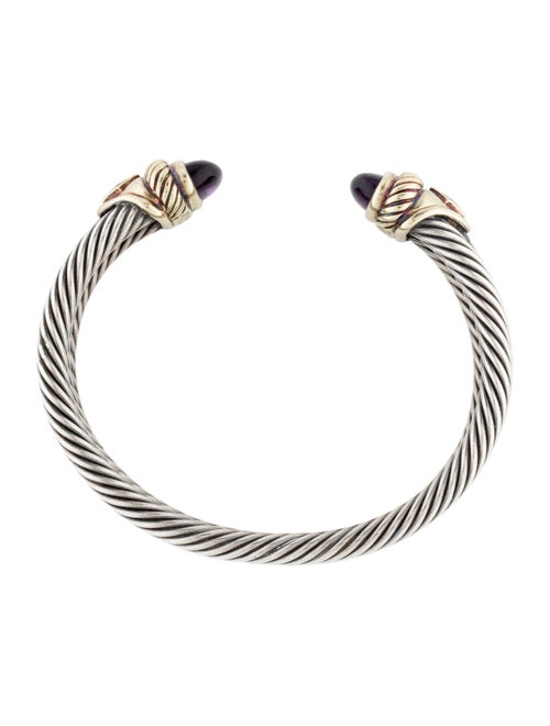 David Yurman Amethyst Triple Cable Bracelet