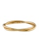 David Yurman 18K Cable Crossover Bangle Bracelet