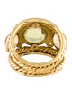David Yurman 18K Citrine & Quartz Renaissance Ring