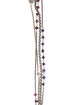 David Yurman Amethyst & Garnet Multistrand Necklace