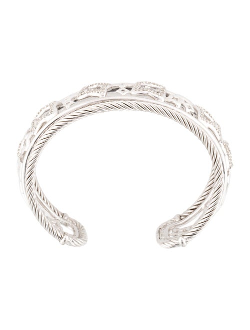 David Yurman Diamond Quatrefoil Cuff