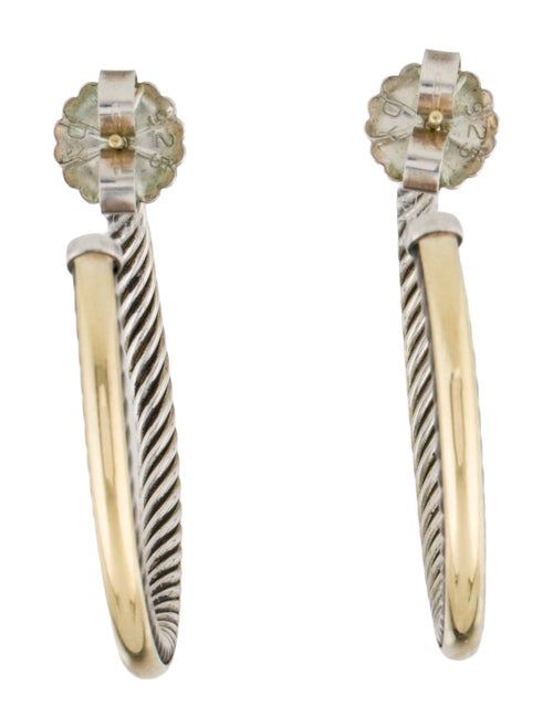 David Yurman Two-Tone Hoop Earrings