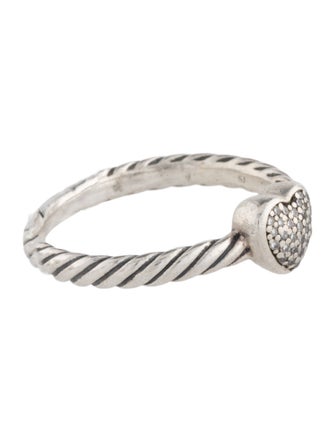 David Yurman Diamond Cable Collectibles Heart Stack Ring