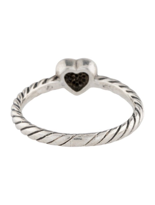 David Yurman Diamond Cable Collectibles Heart Stack Ring