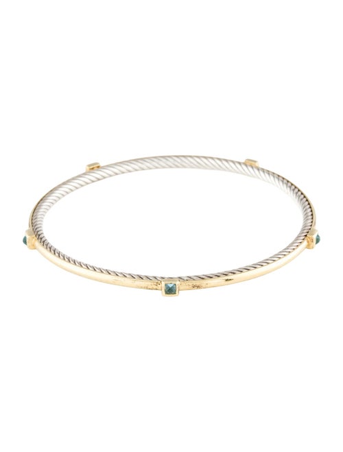 David Yurman Topaz Cable Inside Bangle Bracelet