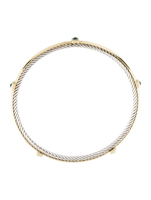David Yurman Topaz Cable Inside Bangle Bracelet