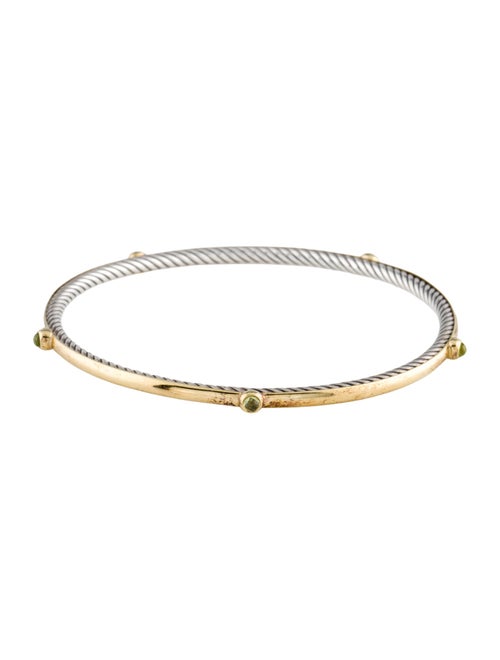David Yurman Peridot Cable Inside Bangle Bracelet