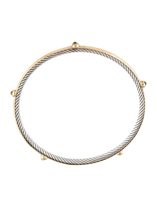David Yurman Peridot Cable Inside Bangle Bracelet