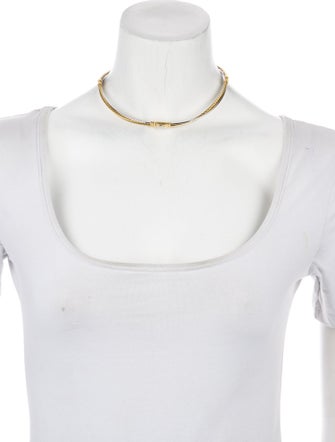 David Yurman 18K Diamond Cable Twist Collar Necklace