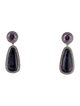 David Yurman Amethyst & Hematine Doublet Black Orchid & Diamond Drop Earrings