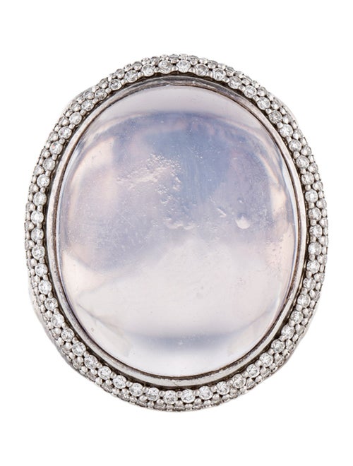 David Yurman Quartz & Diamond Oval Cocktail Ring