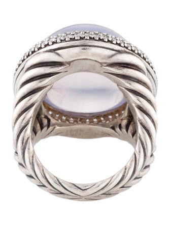 David Yurman Quartz & Diamond Oval Cocktail Ring