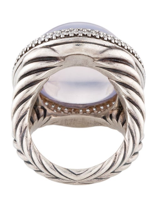 David Yurman Quartz & Diamond Oval Cocktail Ring