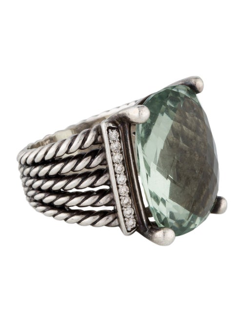 David Yurman Prasiolite & Diamond Wheaton Cocktail Ring