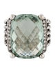 David Yurman Prasiolite & Diamond Wheaton Cocktail Ring