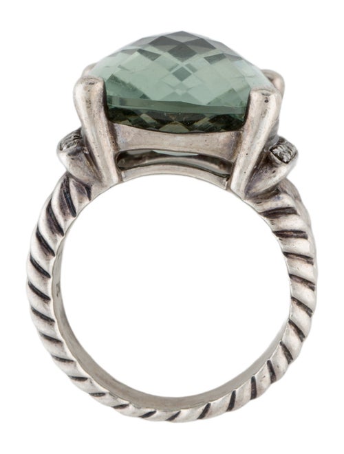 David Yurman Prasiolite & Diamond Wheaton Cocktail Ring