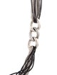 David Yurman Eight Row Curb Link Station Necklace