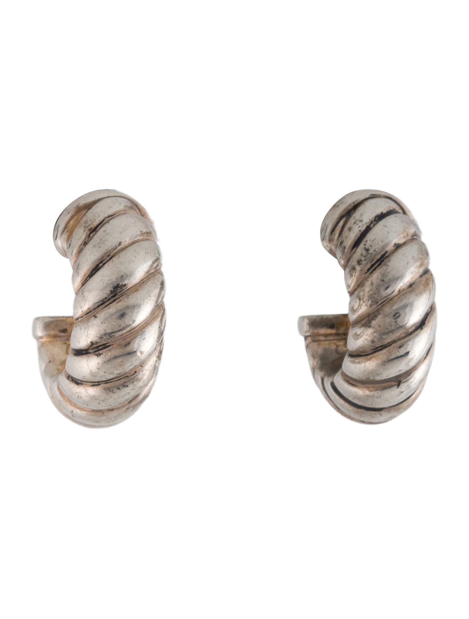 David Yurman Sculpted Cable Shrimp Earrings
