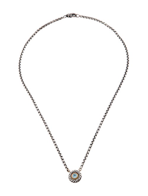 David Yurman Topaz Cookie Color Classics Pendant Necklace