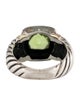 David Yurman Two-Tone Peridot Cable Ring
