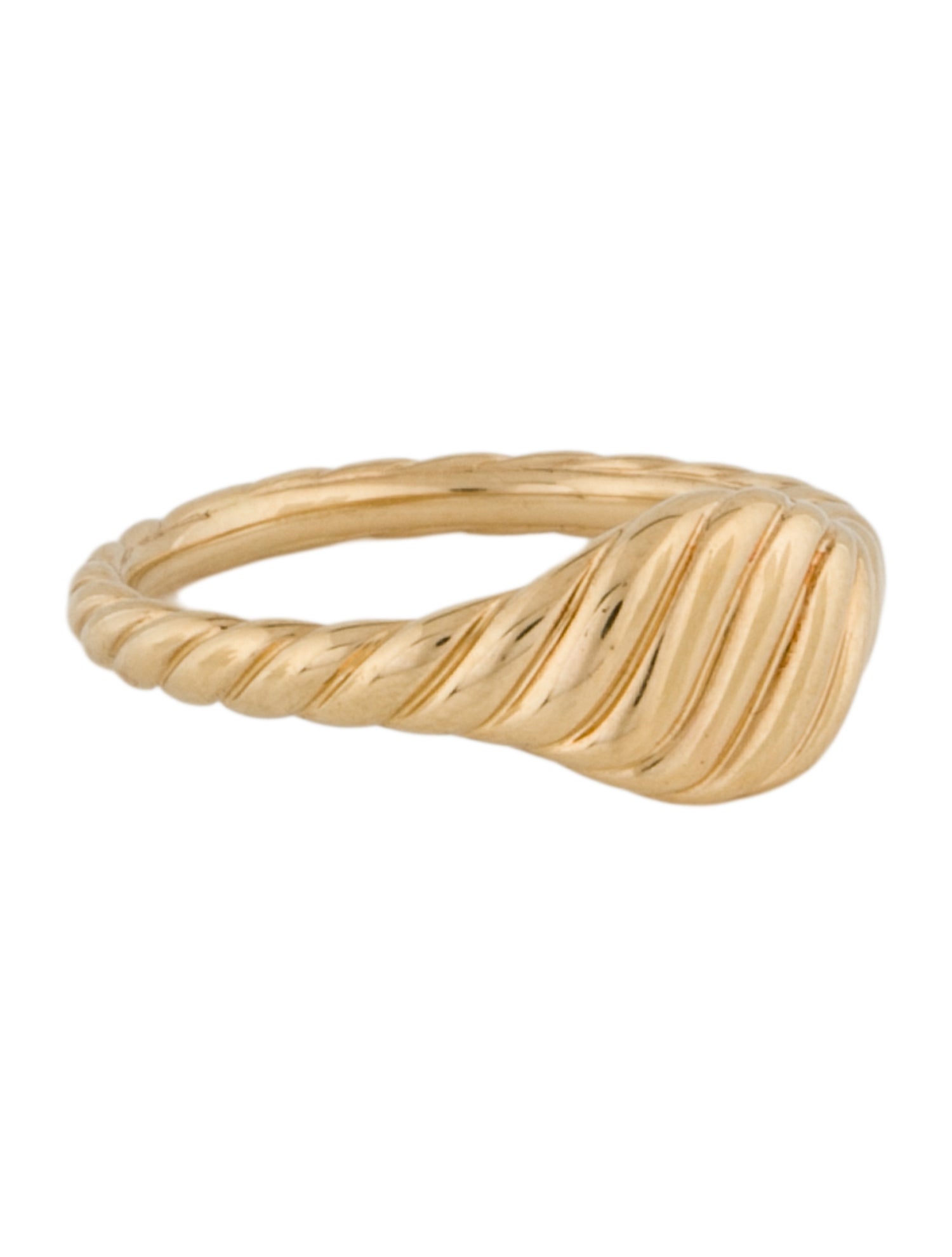 David Yurman 18K Micro Pinky Ring