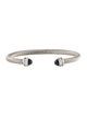 David Yurman Hematine & Diamond Cable Cuff Bracelet