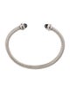 David Yurman Hematine & Diamond Cable Cuff Bracelet