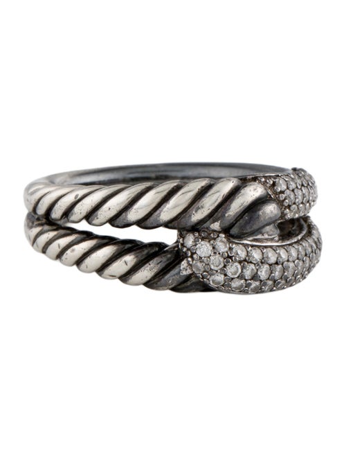 David Yurman Diamond Labyrinth Single-Loop Ring