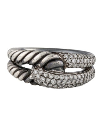 David Yurman Diamond Labyrinth Single-Loop Ring