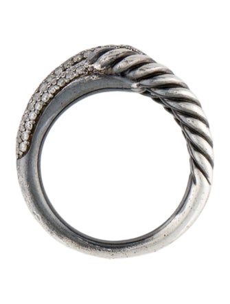 David Yurman Diamond Labyrinth Single-Loop Ring