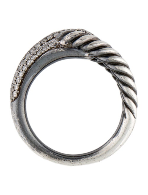 David Yurman Diamond Labyrinth Single-Loop Ring