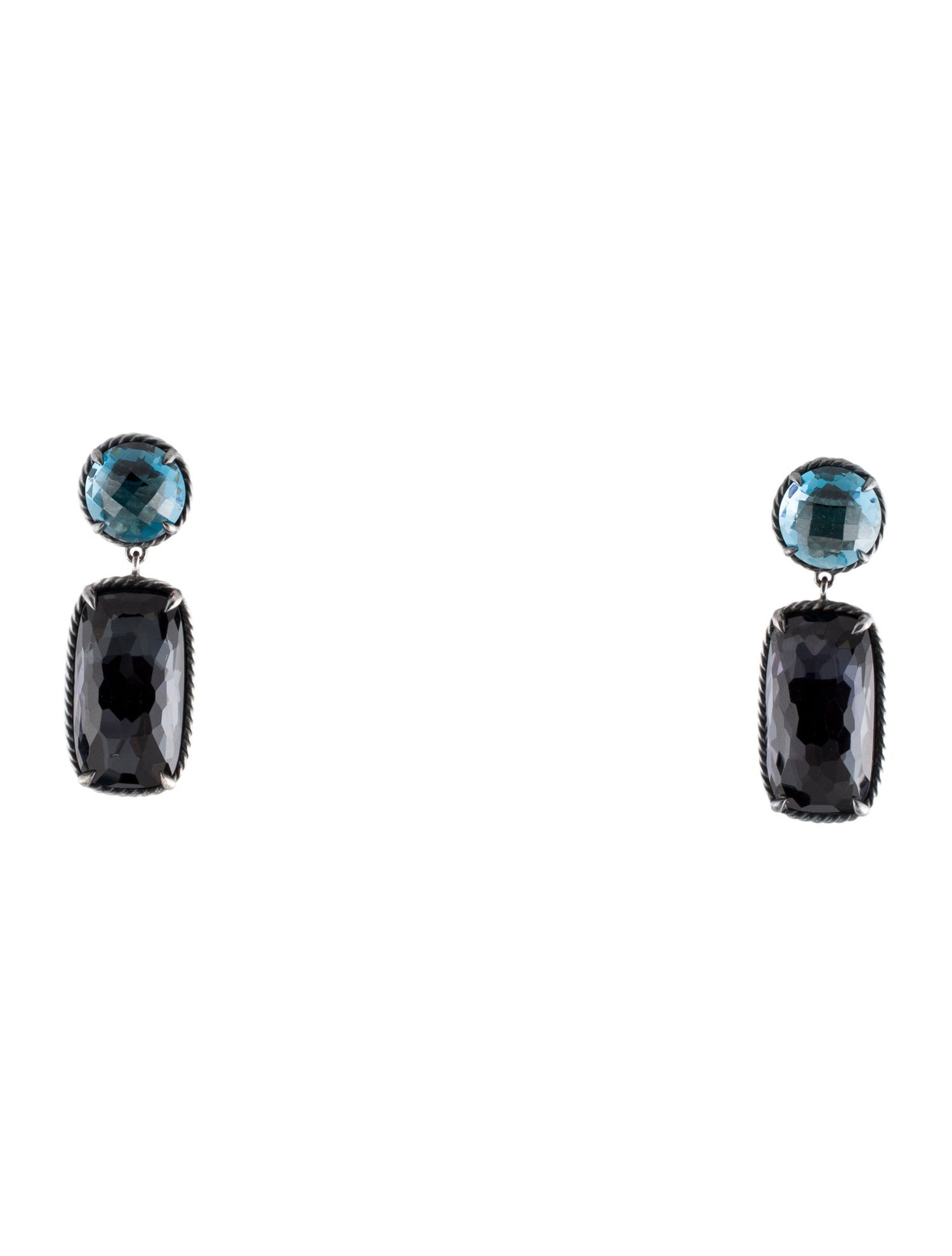 David Yurman Black Orchid & Topaz Châtelaine Drop Earrings