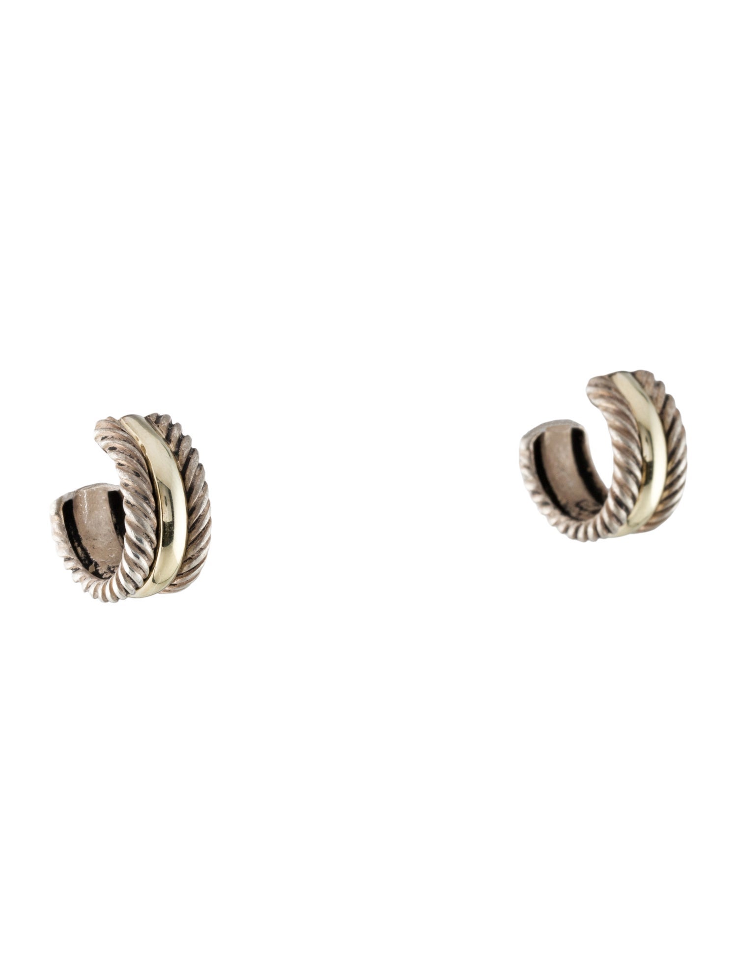 David Yurman Two-Tone Cable Collectible Huggies
