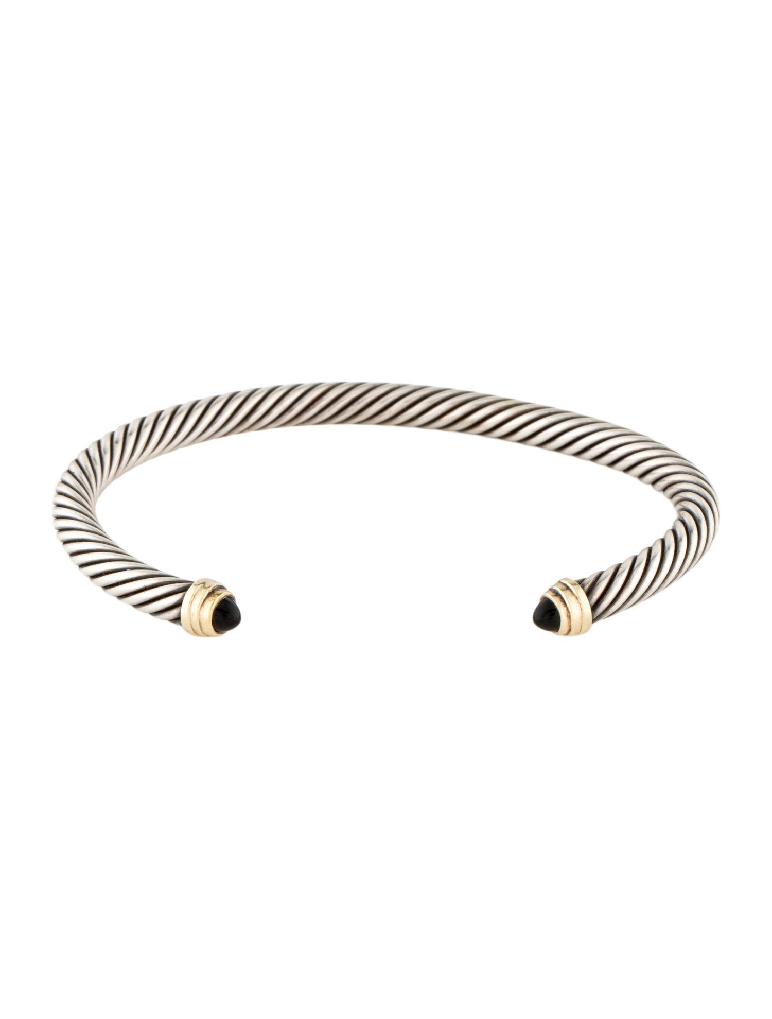 David Yurman Onyx Cable Classic Cuff Bracelet