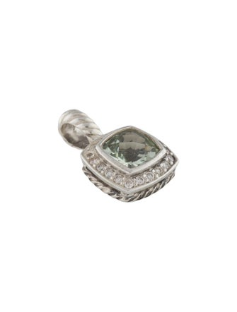 David Yurman Prasiolite & Diamond Petite Albion Pendant