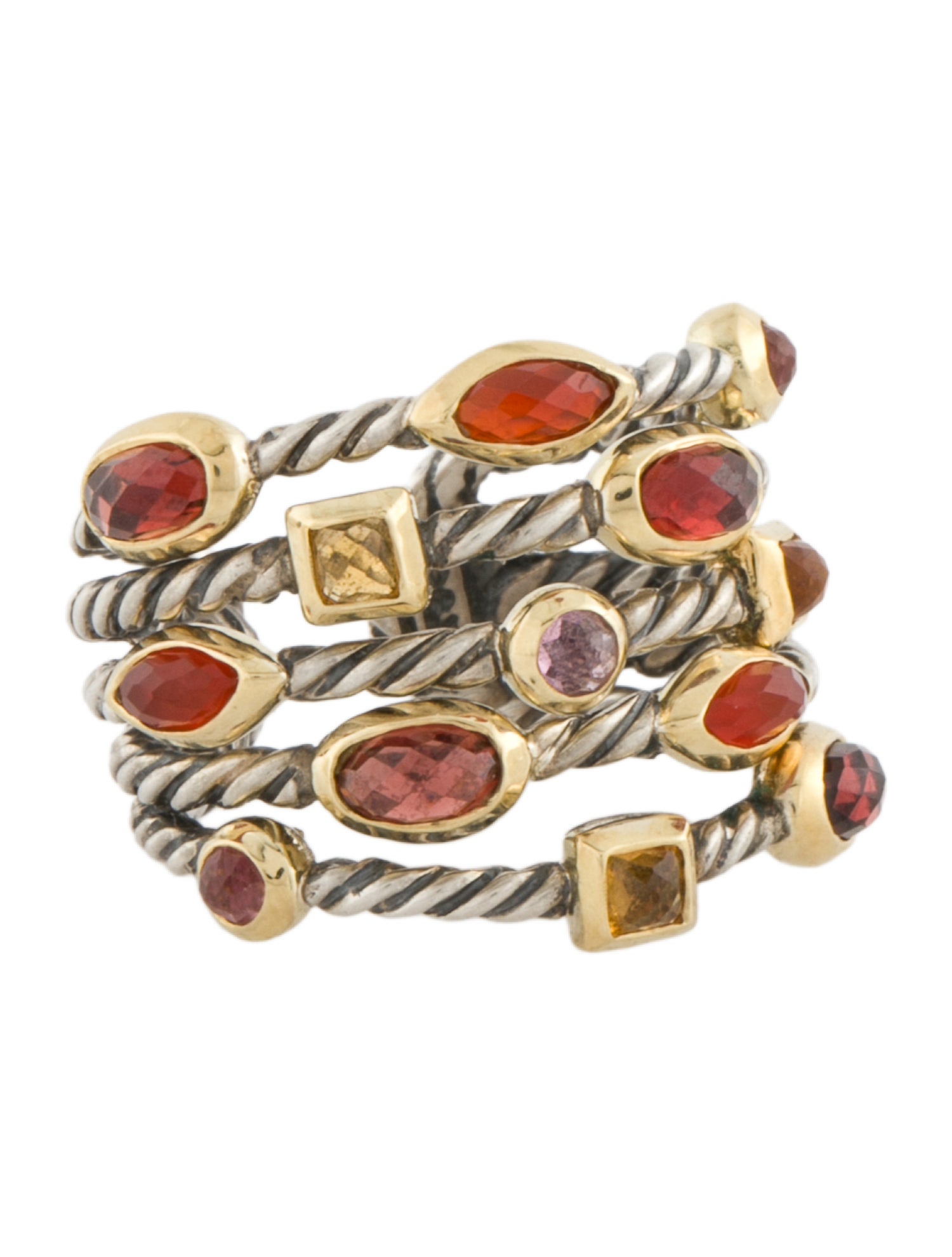 David Yurman Multistone 5-Row Confetti Ring