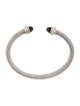David Yurman Onyx & Diamond Classic Cable Bracelet