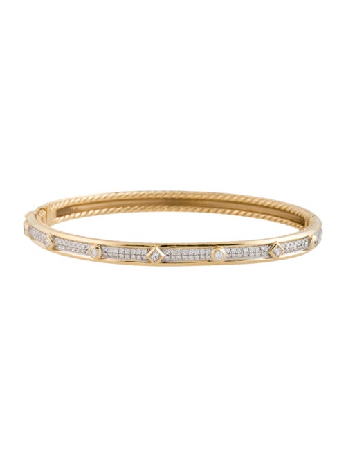 David Yurman 18K Diamond Modern Renaissance Bangle Bracelet