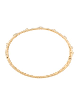 David Yurman 18K Diamond Modern Renaissance Bangle Bracelet