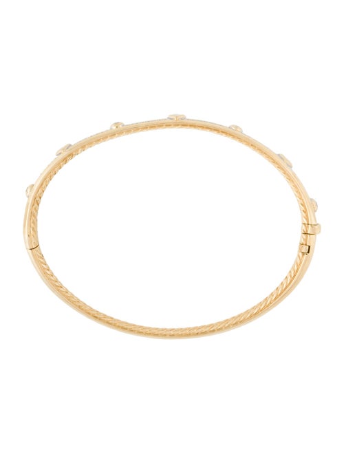 David Yurman 18K Diamond Modern Renaissance Bangle Bracelet