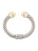 David Yurman Two-Tone Dome Cable Classic Hinged Cuff