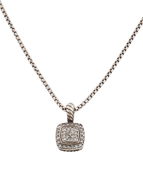 David Yurman Diamond Petite Albion Pendant Necklace
