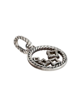 David Yurman Diamond Quatrefoil Enhancher Pendant