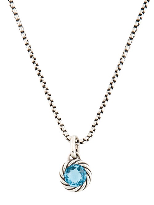 David Yurman Topaz Pendant Necklace