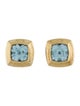 David Yurman Two-Tone Topaz Albion Stud Earrings