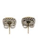 David Yurman Two-Tone Topaz Albion Stud Earrings