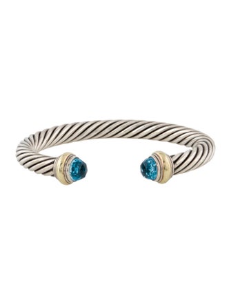 David Yurman Topaz Classic Cable Cuff Bracelet